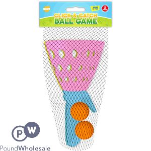 Hoot Click & Catch Ball Game Set Assorted Colours