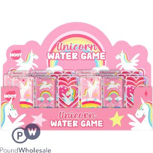 Hoot Unicorn Water Game CDU Assorted
