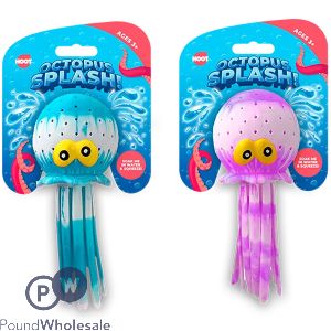 Hoot Water Absorption Splash Octopus Pool Toy 15cm X 6.5cm Assorted Colours