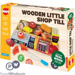 Hoot Wooden Little Shop Till Play Set 22pc
