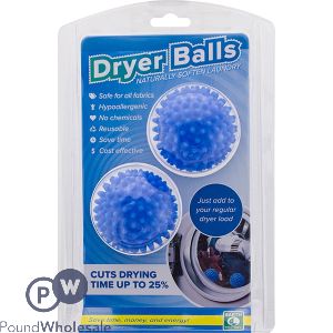 ANTI-STATIC LAUNDRY DRYER BALLS 2PC