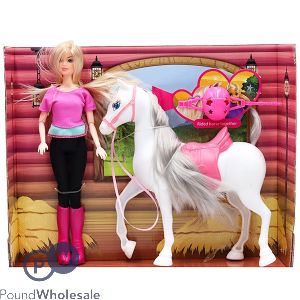 Horse And Doll Set