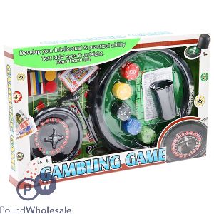 Gambling Play Set Box Boxed Side View