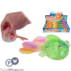 Squishy Fishy Squish Toy Cdu Assorted Colours