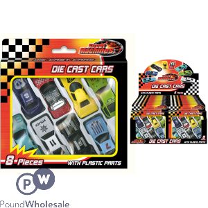 Street Machines Die-Cast Cars 8 Pack CDU