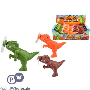 Dinosaur Wind Up Fans CDU Assorted