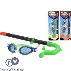 MY British Standard Goggle & Snorkel Set Assorted Colours