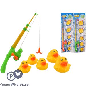 Bathtime Hook A Duck Game 5pc Assorted Colours