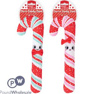 Smart Choice Christmas Squeaky Candy Cane Dog Toy 35cm Assorted
