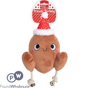 Smart Choice Christmas Plush Turkey Dog Toy 30cm