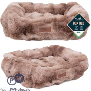 Smart Choice Faux Fur Fluffy Pet Bed Small 46cm X 36cm X 15cm