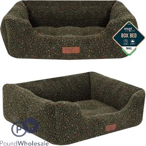 Smart Choice Green Sherpa Fleece Pet Bed Small 46cm X 36cm X 15cm
