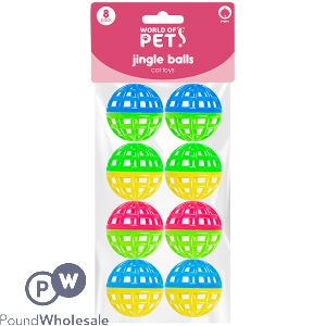 World Of Pets Cat Jingle Balls 8 Pack