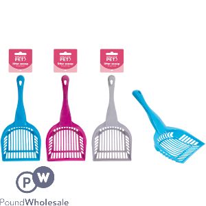 World Of Pets Cat Litter Scoop 3 Assorted Colours