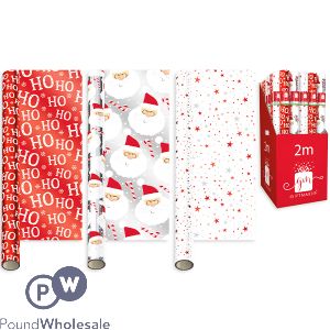 Giftmaker Foil Festive Fun Christmas Gift Wrap 2m Assorted