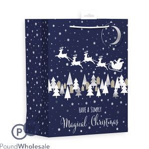 Giftmaker Midnight Santa Landscape Gift Bag Large