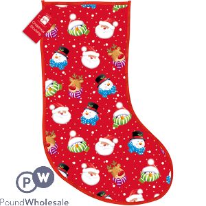 Giftmaker Pp Woven Christmas Character Large Stocking