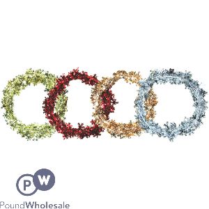 Christmas Snowflake Foil Garland Assorted Colours