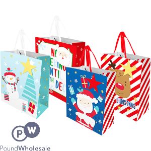 Christmas Cute Medium Gift Bags 2 Pack Assorted