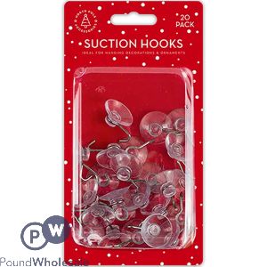 North Pole Accessories Suction Hooks 2.4cm 20 Pack