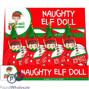 Naughty Elf Doll 12" Cdu