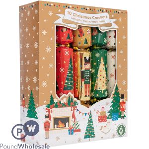 Family Nutcracker Christmas Crackers 12" 10 Pack