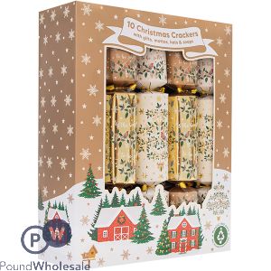 Family Gold Foliage Crackers 12" 10 Pack