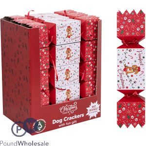 Christmas Time Dog Crackers With Gift Cdu