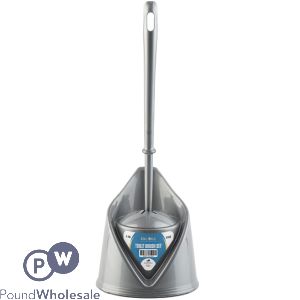 Encore Silver Toilet Brush Set