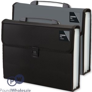 20 Pocket A4 Expanding File Assorted Colours