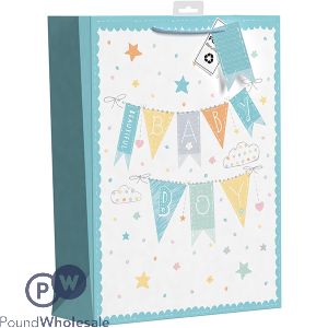 Giftmaker Beautiful Baby Boy Gift Bag Xl