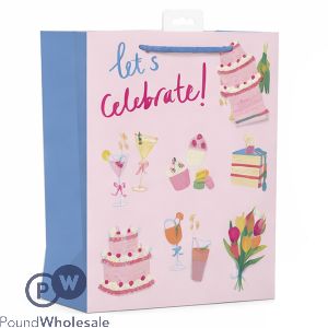 Giftmaker Female Let's Celebrate Gift Bag Large