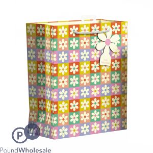 Giftmaker Retro Floral Gift Bag Medium