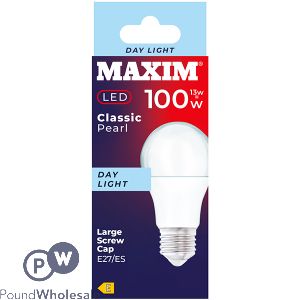 Maxim 13W=100W Classic Pearl Day Light E27 LED Light Bulb