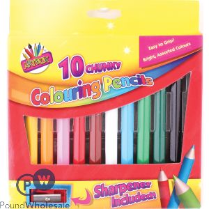 Artbox Chunky Colouring Pencils Assorted Colours 10 Pack