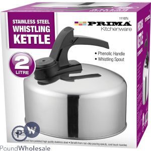 Prima Stainless Steel Whistling Kettle 2l