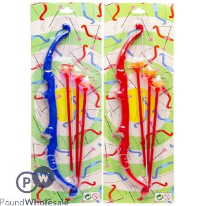 Kids Archery Set 4pc Assorted Colours
