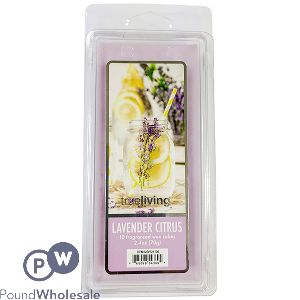 True Living 10 Lavender Citrus Wax Cubes 70g