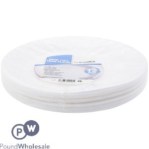 Prima Foam White Disposable Plates 25cm 12 Pack