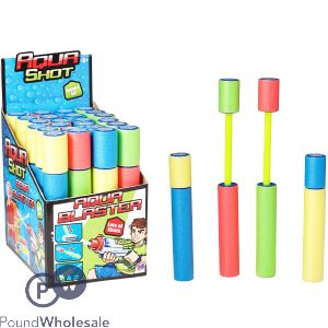 Aqua Shot Water Blaster Cdu Assorted Colours