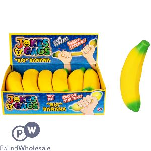 Jokes & Gags Squeezy Banana Squish Toy Cdu