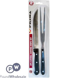 Prima Stainless Steel Carving Knife Set 2pc