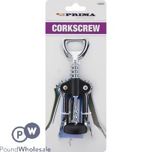 Prima Black Plated Chrome Corkscrew