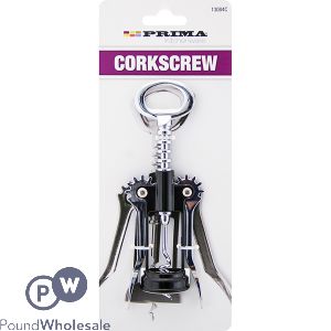 PRIMA BLACK PLATED CORKSCREW