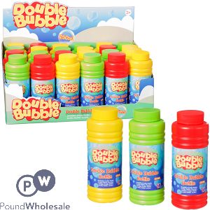 Double Bubble Bubble Bottle Assorted Colours 250ml CDU