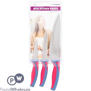 PRIMA NON-SLIP KITCHEN KNIVES SET 3PC