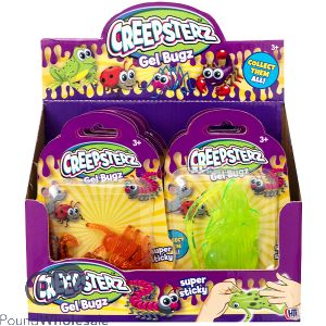 Creepsterz Gel Bugz Squishy Animal Toys CDU Assorted