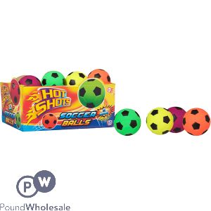 Hot Shots High Bounce Soccer Ball Cdu Assorted Colours