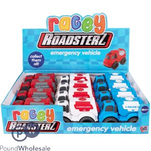 Racey Roadsterz Emergency Vehicle Toy CDU Assorted