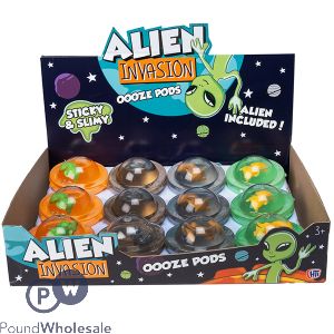 Alien Invasion Alien Ufo Ooze Pods Cdu Assorted Colours